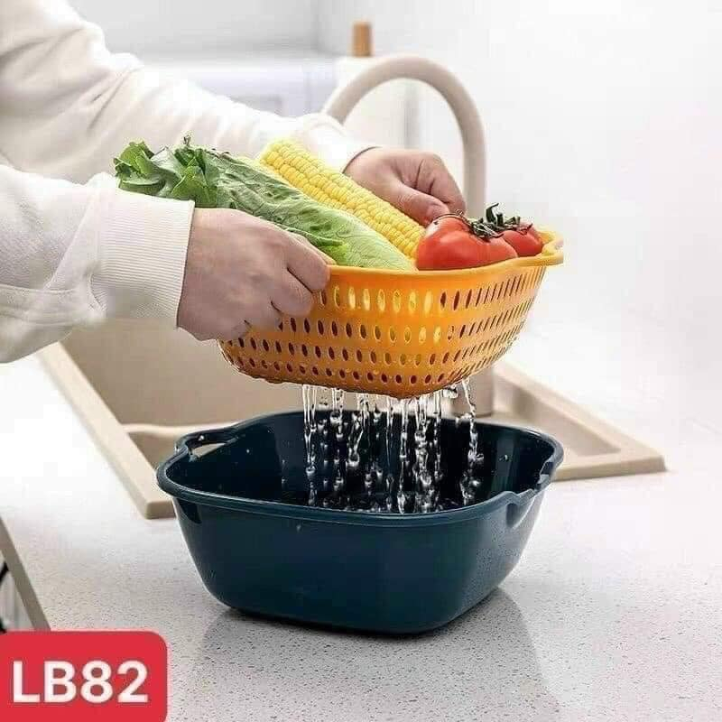 SET 6 CHẬU RỔ NHỰA 3 SIZE TIỆN DỤNG