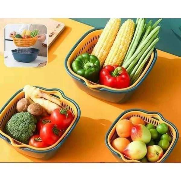 SET 6 CHẬU RỔ NHỰA 3 SIZE TIỆN DỤNG