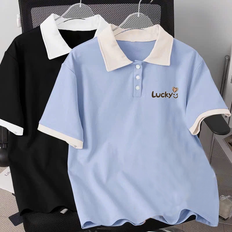 Áo polo lucky cho bé gái size đại Beeshop H26009