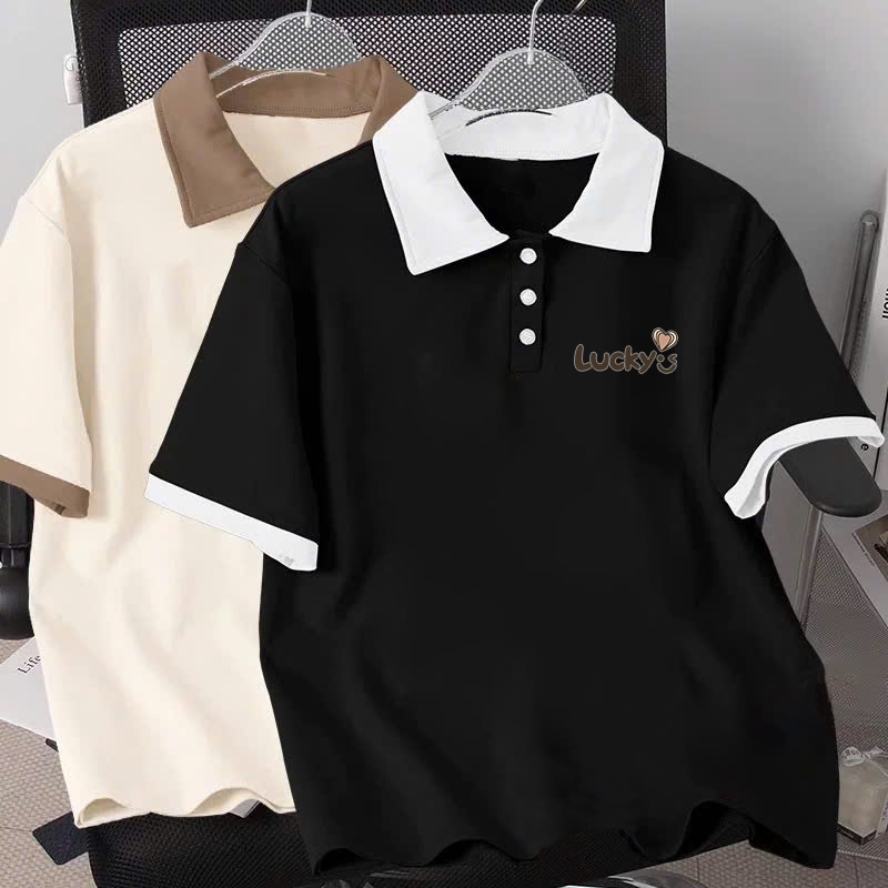 Áo polo lucky cho bé gái size đại Beeshop H26009