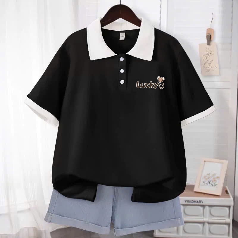 Áo polo lucky cho bé gái size đại Beeshop H26009