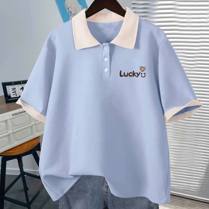 Áo polo lucky cho bé gái size đại Beeshop H26009