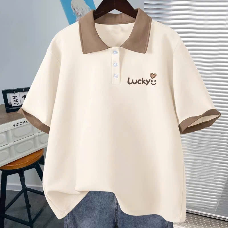 Áo polo lucky cho bé gái size đại Beeshop H26009