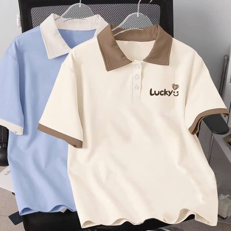 Áo polo lucky cho bé gái size đại Beeshop H26009
