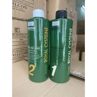 Uốn lạnh nhiều dưỡng chất Hàn Quốc Mugens Royal Cysteine 1 / Neutralizer 2  2 x 100ml