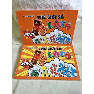 Bộ lô tô giải trí 90 số 16 tờ, chơi thoải mái, mua 1 lần chơi quanh năm