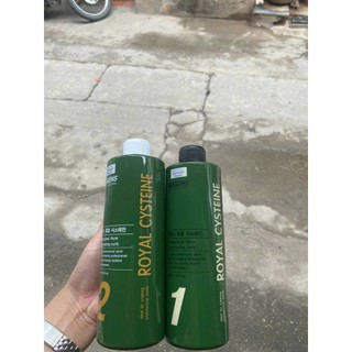 Uốn lạnh nhiều dưỡng chất Hàn Quốc Mugens Royal Cysteine 1 / Neutralizer 2  2 x 500ml