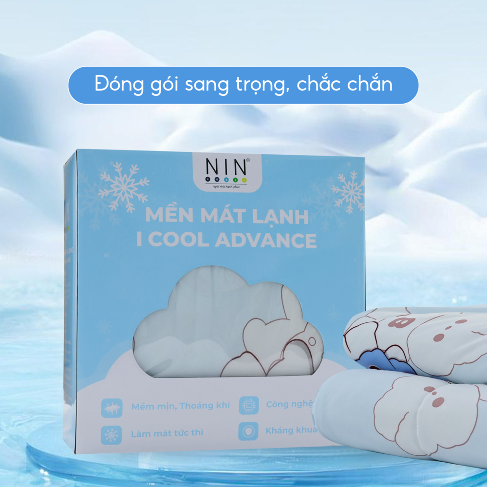 Ảnh Mền lạnh I Cool Advance NIN House 2025 1m6x2m1 nhiều mẫu  | Chần Ice Silk lạnh như tencel 2