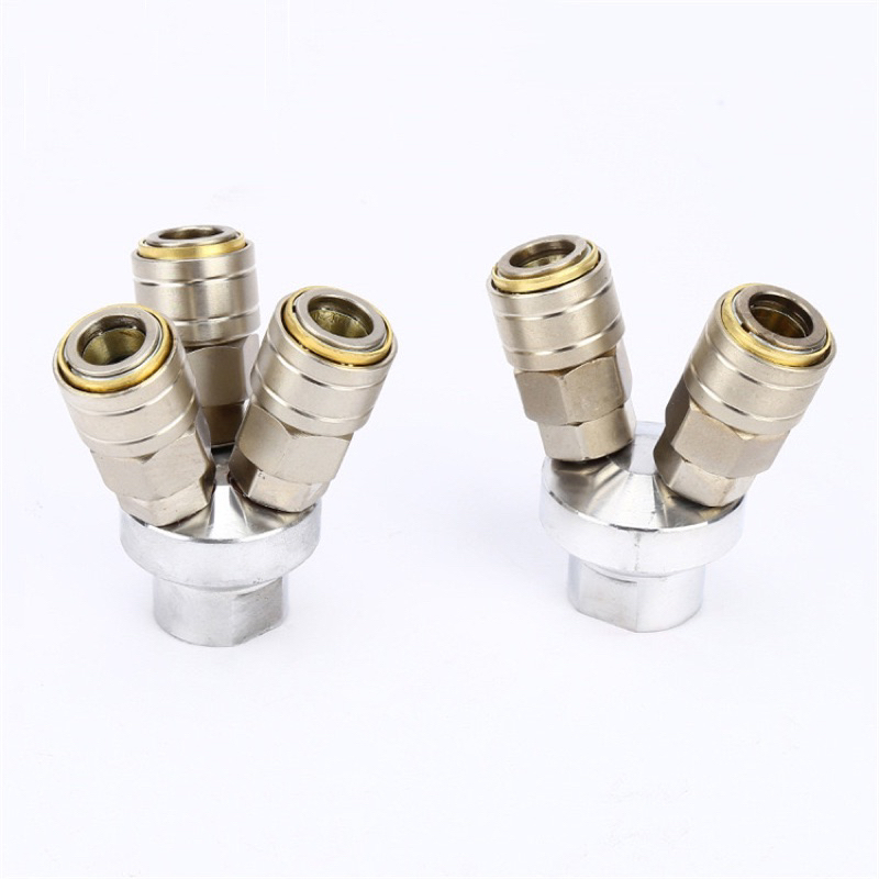 Chạc Chia Hơi 3 đầu Cao Cấp Dùng Máy Nén Khí (Bảo Hành 2 Tháng)