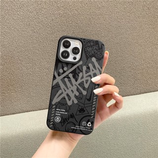 Ốp Lưng iPhone TPU Hoạ Tiết Da Mềm S.tus.sy Chống Sốc, Bảo Vệ Camera - iP X/XS/11/12/13/14/15/16/17/Plus/Pro/Max/Air