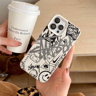Ốp Lưng iPhone TPU Hoạ Tiết Da Mềm S.tus.sy Chống Sốc, Bảo Vệ Camera - iP X/XS/11/12/13/14/15/16/17/Plus/Pro/Max/Air