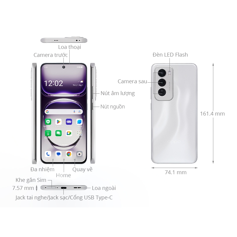 Ảnh Điện thoại OPPO Reno12 5G 12GB/256GB Hàng Chính Hãng 3