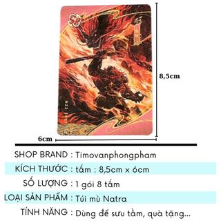 Túi Mù Card Na Tra Ảnh Lomo Bo Góc Gói 8 Tấm Timo QT92