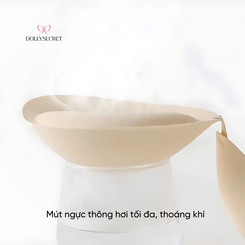 Áo Lót Không Gọng Nâng Size Premium 2 in 1 Áo Ngực Nữ Độn Tự Nhiên DOLLY SECRET A62