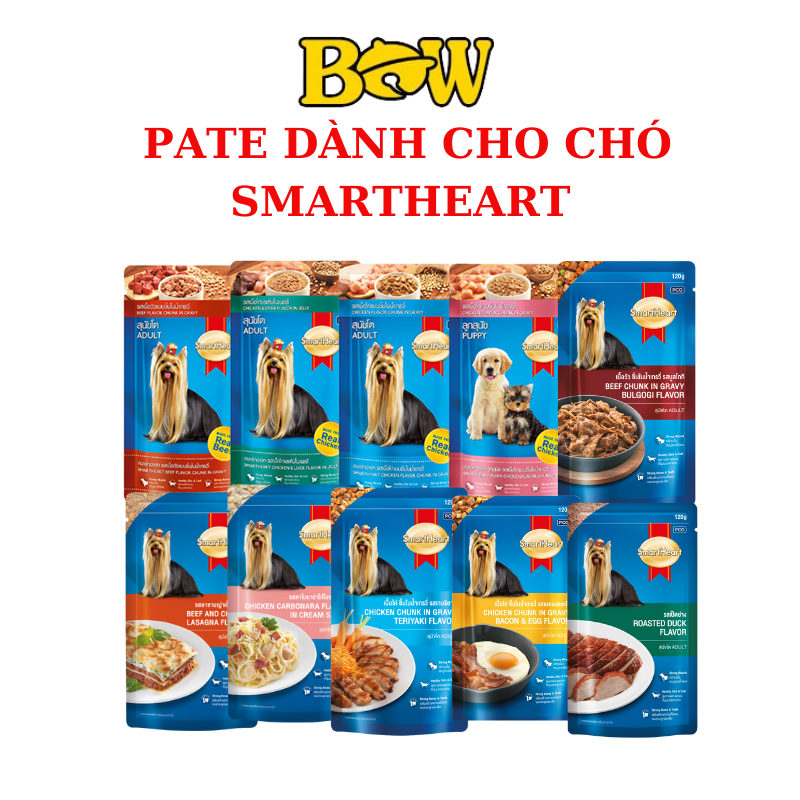 Pate Cho Chó Dinh Dưỡng Smartheart Gói 120G/130G Đủ Vị | Shopee Việt Nam