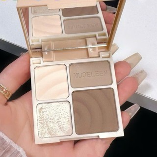 [Tặng cọ khối] Bảng Tạo Khối Muge Leen, Highlighter  Face Matte Shadow Lash Glow Brighten Contour Shimmer Pow