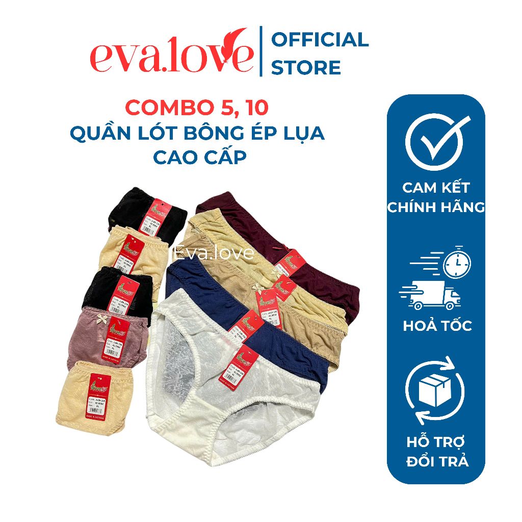 Combo Quần Lót Bông Ép Lụa Cao Cấp – Siêu Mềm, Siêu Dai, Thoáng Mát JAVA89-336