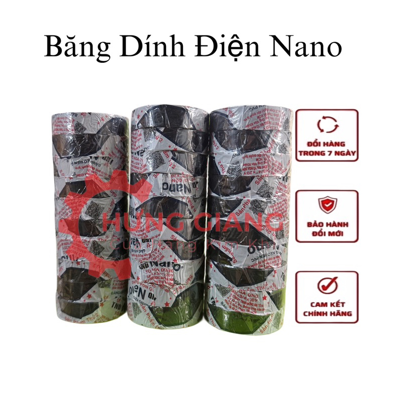 COMBO 100 Cuộn Băng Dính Điện 20Y Nano Tô Nga Dũng Siêu Dính Loại 1