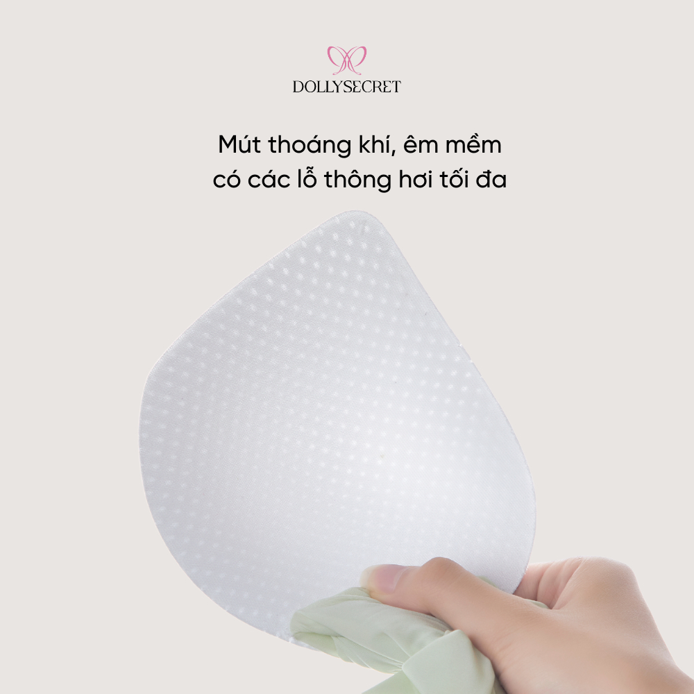 Áo Lót CRYSTAL ICE Lụa Băng Thoáng Khí 360 DOLLY SECRET Không Gọng Không Lộ Viền A63