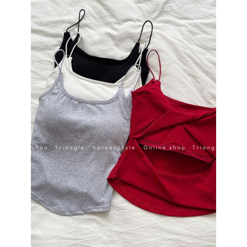 Triangle - Hot Camisole (Cân nhắc kỹ, return is not welcomed) - Áo hai dây đan lưng siêu hot phong cách gợi cảm, sexy