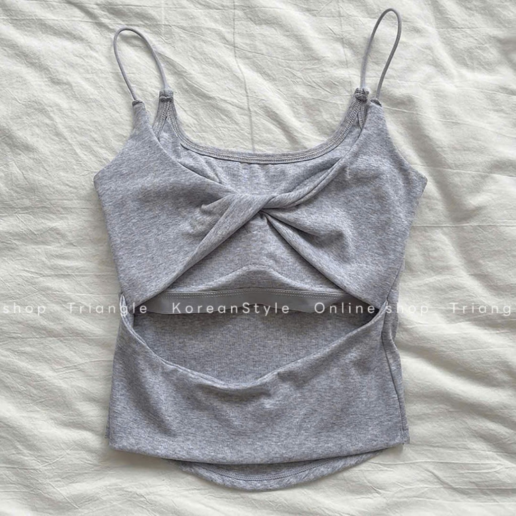 Triangle - Hot Camisole (Cân nhắc kỹ, return is not welcomed) - Áo hai dây đan lưng siêu hot phong cách gợi cảm, sexy