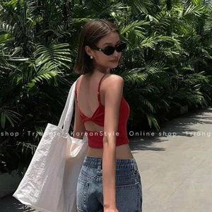 Triangle - Hot Camisole (Cân nhắc kỹ, return is not welcomed) - Áo hai dây đan lưng siêu hot phong cách gợi cảm, sexy