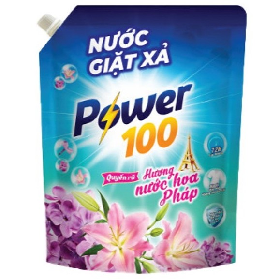 [TẶNG QUÀ HĐ 200K TRỞ LÊN TỪ 05-08.07]Nước Giặt Xả Power 100 Hương Nước Hoa Pháp Túi 3.2Kg