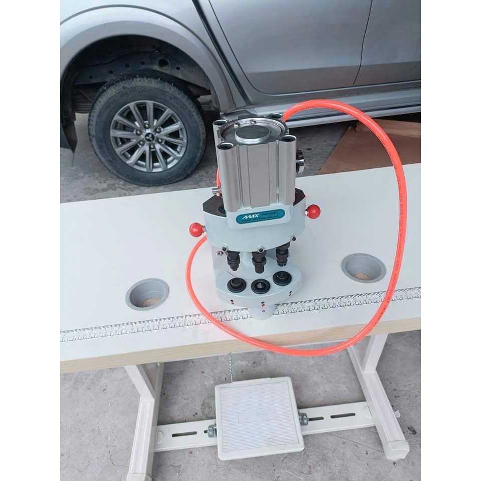 Máy dập cúc ,Đóng  Cúc Bằng Hơi 3 Đầu Max – Máy Đóng Cúc 3 Đầu, Máy Đính Cúc Công Nghiệp