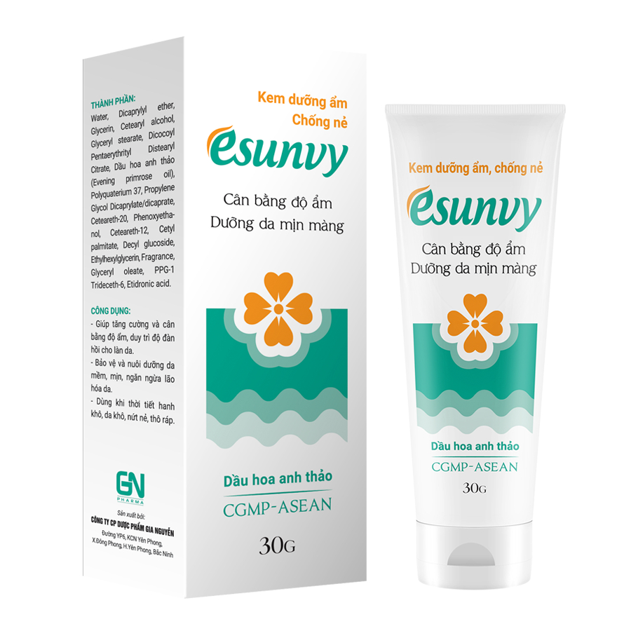 Ảnh Kem Dưỡng Ẩm, Ngừa nẻ Esunvy Tăng Cường Độ Ẩm, Dưỡng Da Mịn Màng 2