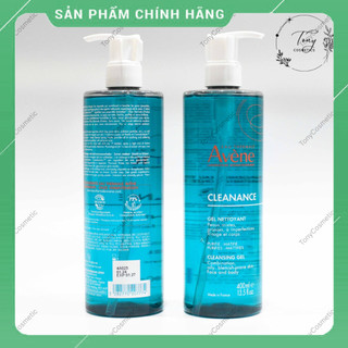 [Mâu mới] Sữa rửa mặt Avene Cleanance Cleansing Gel 400ml cho da nhờn mụn nhạy cảm