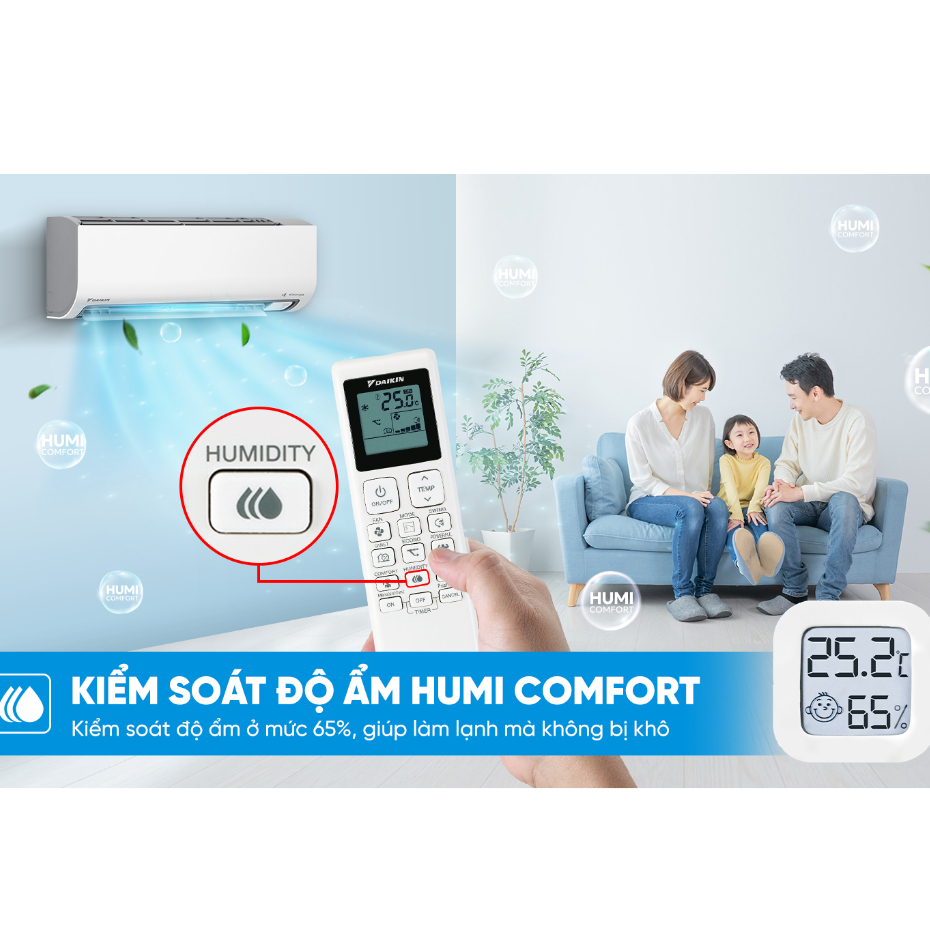 [MIỄN PHÍ LẮP ĐẶT 1TR5] Máy lạnh Daikin Inverter 1 chiều FTKF50ZVMV 2HP (18.000TBU)