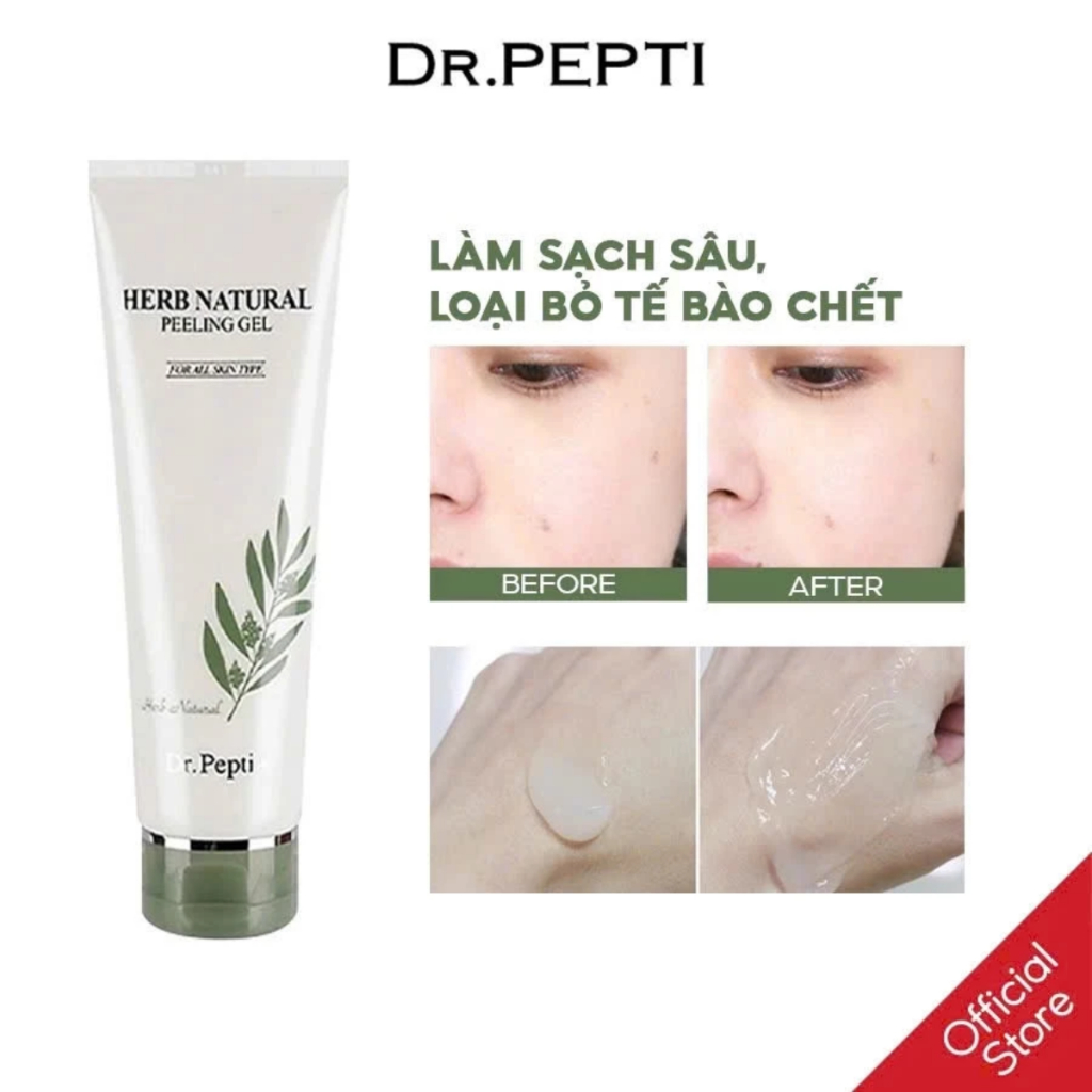 Ảnh Tẩy Da Chết Mịn Dr.Pepti Herb Natural Peeling Gel 130ml 2