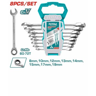 ĐỒ NGHỀ TOTAL Bộ cờ lê miệng vòng 2 chiều THT102RK086
