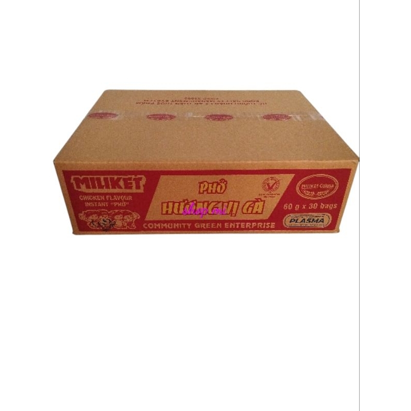 (Miliket-Colusa)Phở Bò ăn liền hiệu Miliket 60gr