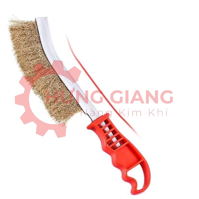Chổi Đánh Rỉ Sắt, Bàn Chải Đánh Rỉ Sắt Chuôi Đỏ Dễ Sử Dụng