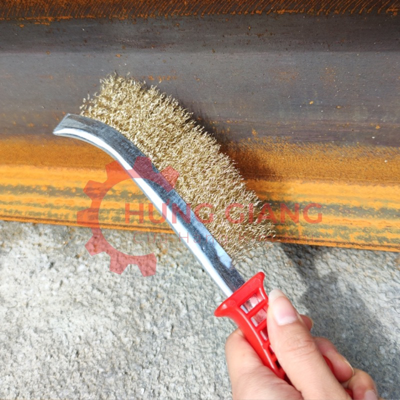 Chổi Đánh Rỉ Sắt, Bàn Chải Đánh Rỉ Sắt Chuôi Đỏ Dễ Sử Dụng