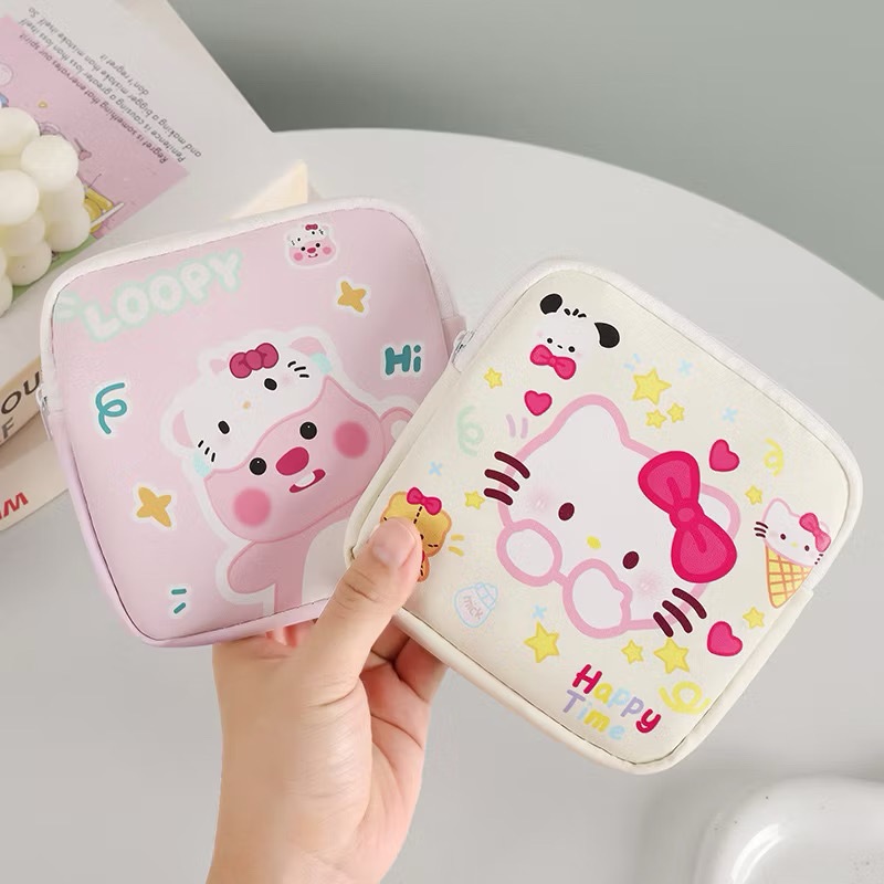 Túi Đựng Đa Năng, Túi Đựng Băng Vệ Sinh,Son Phấn Dễ Thương Nhỏ Gọn