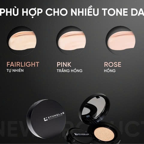 Cushion mỏng nhẹ, mịn lì KYUNGLAB ETERNAL FIT CUSHION 14g SPF 50+, PA+++ đều màu da, nâng tone da