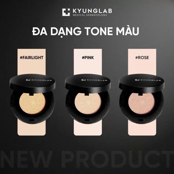 Cushion mỏng nhẹ, mịn lì KYUNGLAB ETERNAL FIT CUSHION 14g SPF 50+, PA+++ đều màu da, nâng tone da