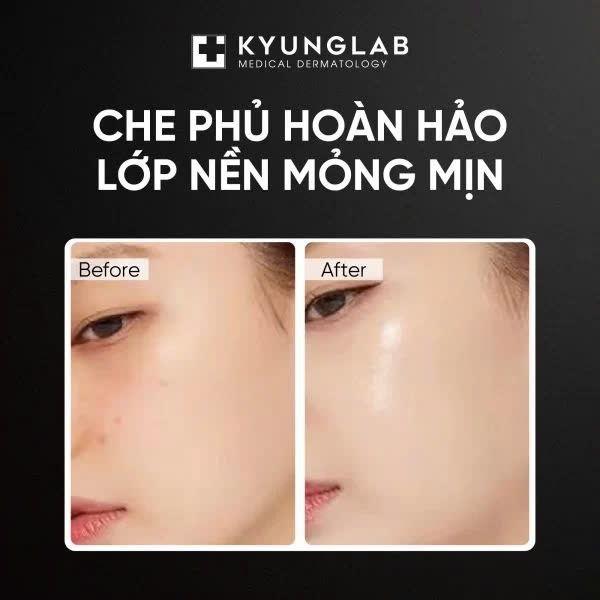 Cushion mỏng nhẹ, mịn lì KYUNGLAB ETERNAL FIT CUSHION 14g SPF 50+, PA+++ đều màu da, nâng tone da