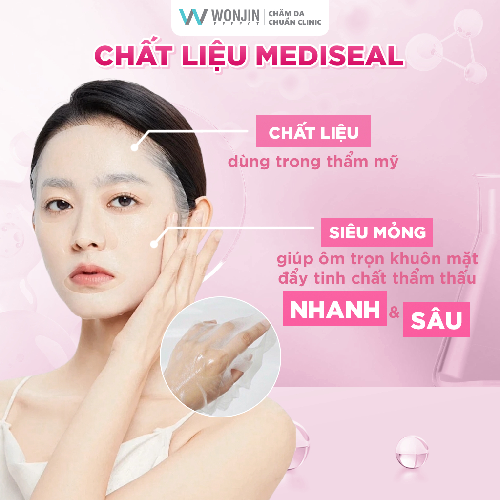 Ảnh Combo 10 Mặt Nạ Truyền Dịch Nâng Cơ Trẻ Hóa Da WonJin Effect Edel Rejuvenation Mask 30g[B1] 2