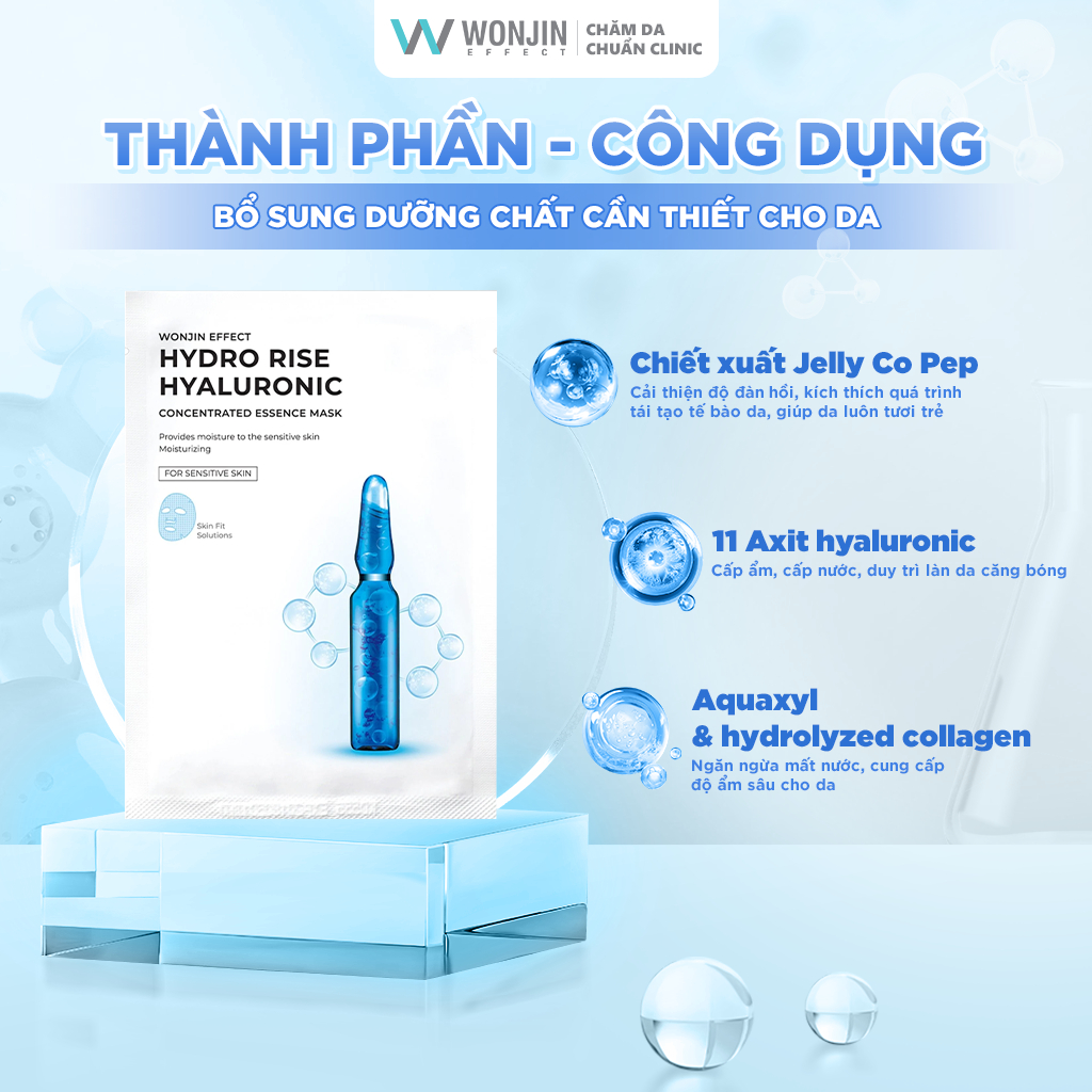 Ảnh Combo 10 Mặt Nạ Dưỡng Da Chuyên Sâu MIX WonJin Effect Mask 30g x10 [KOL] 2