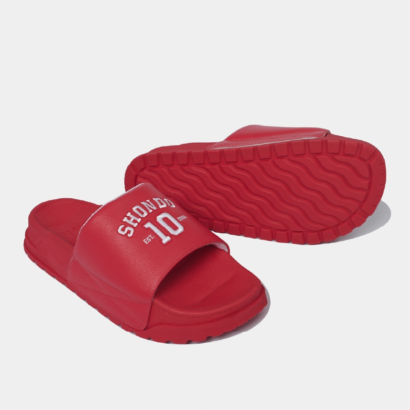 Ảnh Dép Bánh Mì Nam Nữ Trendy 4 Quai Ngang Si, Hoạt Tiết Số 10, Thoải Mái, Siêu Nhẹ Shondo Nhiều Màu 4
