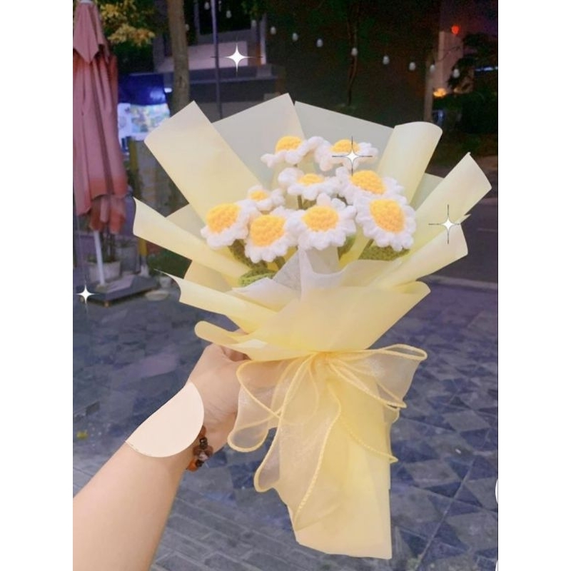 Hoa Cúc Hoạ Mi Bằng Len Handmade