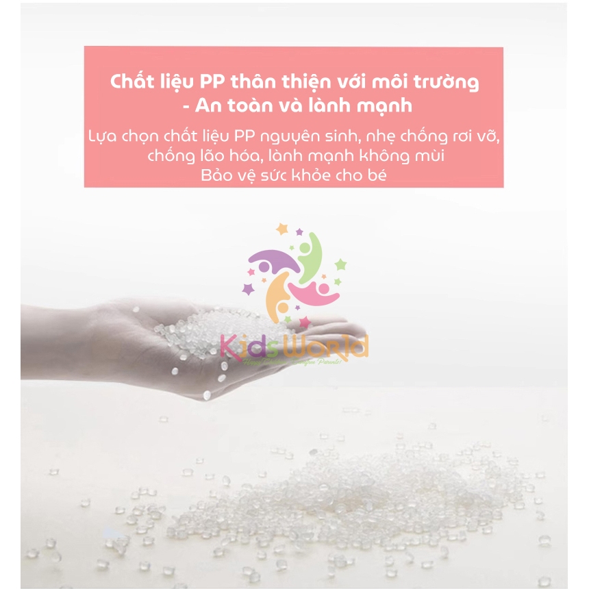 Ảnh Hộp chia sữa bột KidAndMom hình gấu cho bé 3 tầng và 4 Tầng có quai đeo tiện dụng nhỏ gọn 3