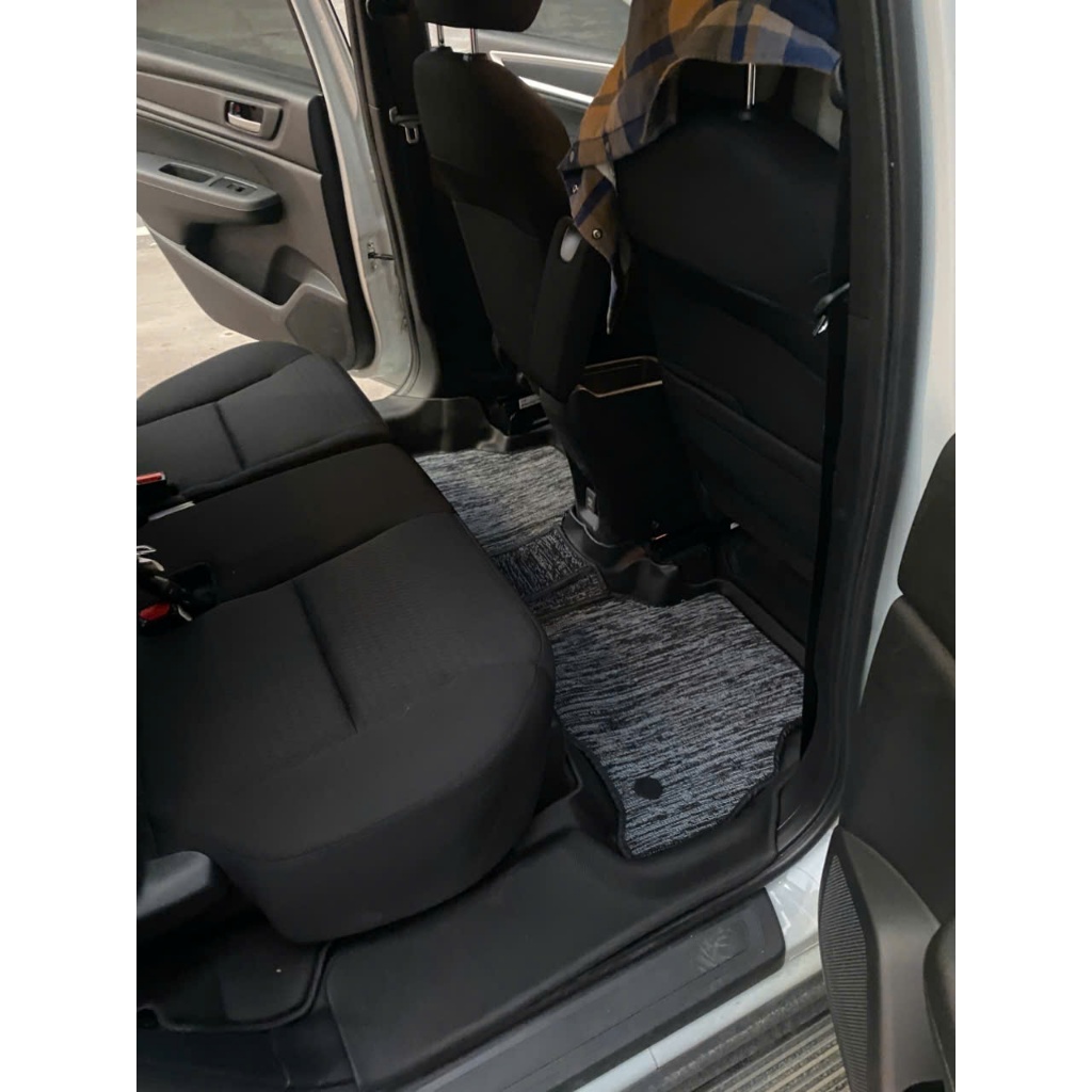 Thảm lót sàn NHỰA 5D TRÀN VIỀN xe Toyota Honda BRV 2023-2025 Thảm NHỰA TPE 5D đúc nguyên khối theo xe - 3 hàng