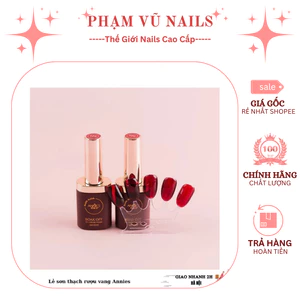 Sơn Gel Thạch Đỏ Annies 15ml Chính Hãng - Gel Sơn Móng Tay Nails Lên Màu Chuẩn
