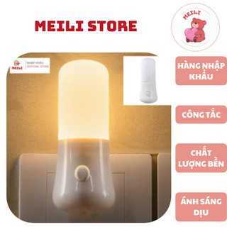 ( TẶNG SET 10 KHẨU TRANG) Đèn Ngủ Cắm Điện Mini BLX Trụ, Sử Dụng Công Tắc, Ánh Sáng Dịu MEILI STORE