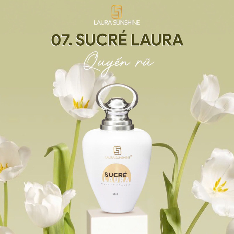 Nước Hoa Nữ Nhật Kim Anh No 7 - Sucré Nữ Tính Sang Trọng Dịu Dàng Nhẹ Nhàng Laura Paris Chai 100ml