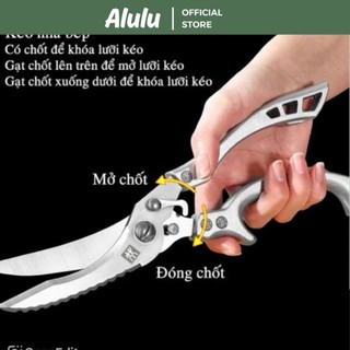 Kéo Nhà Bếp - Kéo Chuyên Dụng Cắt Gà, Vịt, Xương - Chất Liệu Thép Cao Cấp Không Gỉ - Rất Tiện Lợi Khi Sử Dụng